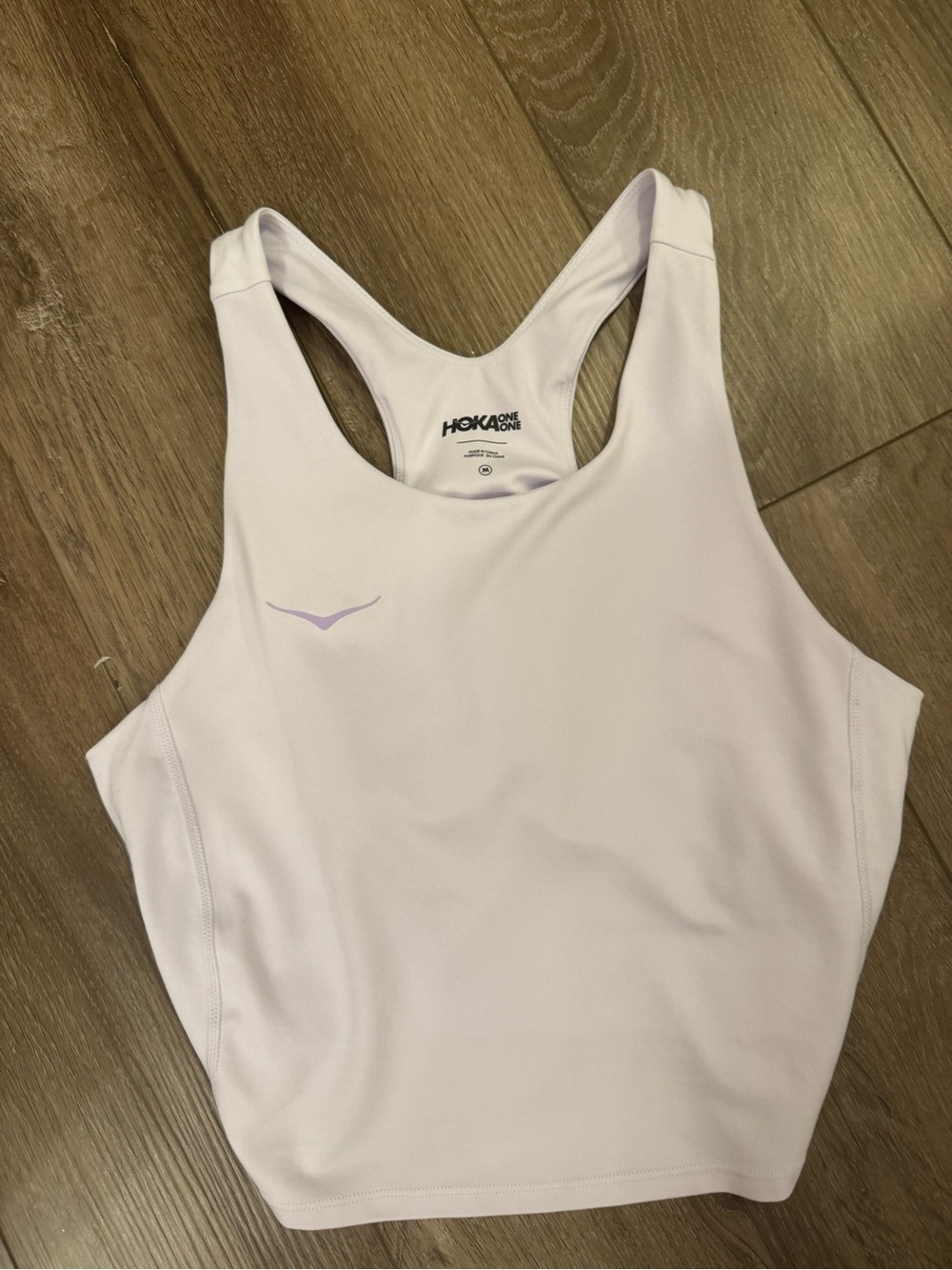 Hoka Women's Light Lavender Racerback Athletic Tank
